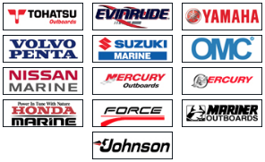 Piranha Propeller's Support : Evinrude, Force, Honda, Johnson, Mariner, Mercruiser, Mercury, Nissan, OMC, Suzuki, Tohatsu, Volvo, Yamaha